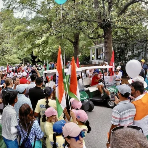 Parade der Nationen bei der U.S. Kids Golf World Championship in Pinehurst (USA) | Bild: Privat Parade der Nationen bei der U.S. Kids Golf World Championship in Pinehurst (USA) | Bild: Privat